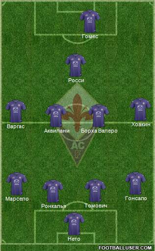 Fiorentina Formation 2013