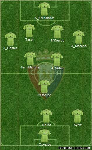 C. At. Osasuna Formation 2013