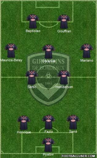 FC Girondins de Bordeaux Formation 2013