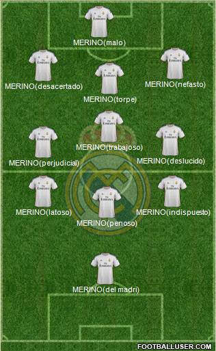 Real Madrid C.F. Formation 2013