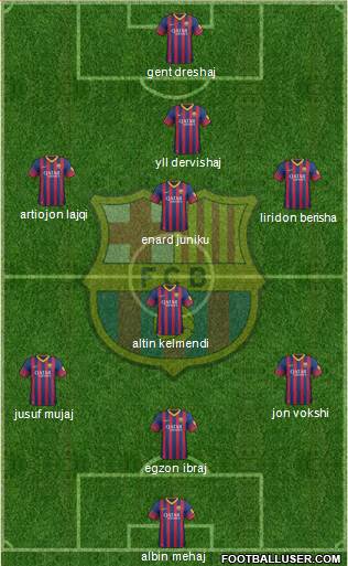F.C. Barcelona Formation 2013