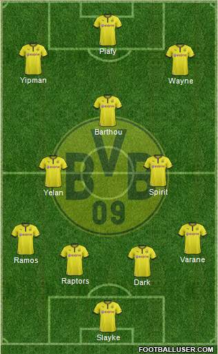 Borussia Dortmund Formation 2013