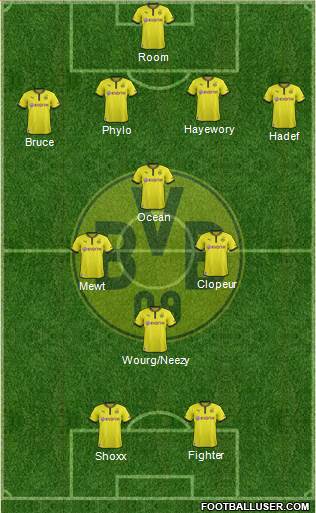 Borussia Dortmund Formation 2013