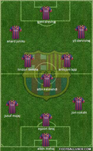 F.C. Barcelona Formation 2013