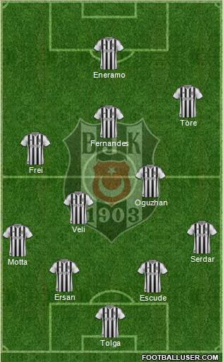 Besiktas JK Formation 2013