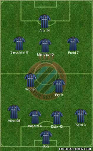 Club Brugge KV Formation 2013