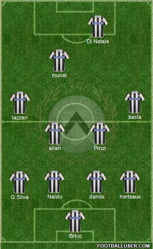 Udinese Formation 2013