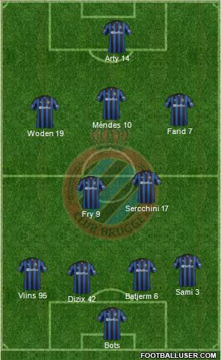 Club Brugge KV Formation 2013