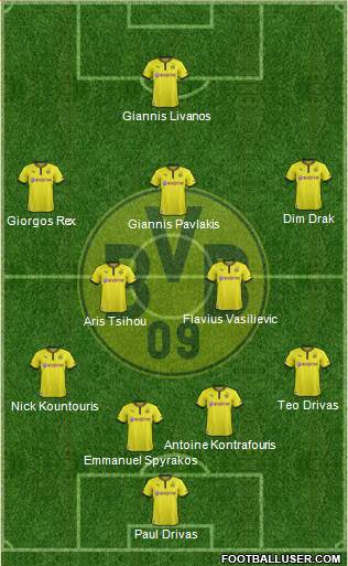Borussia Dortmund Formation 2013