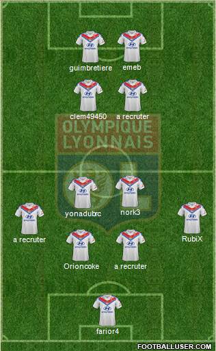 Olympique Lyonnais Formation 2013