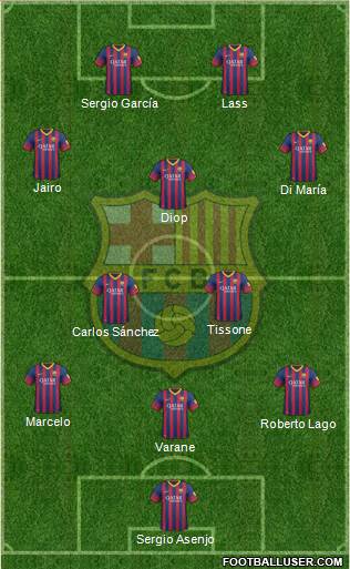 F.C. Barcelona Formation 2013