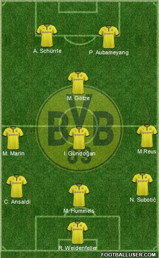 Borussia Dortmund Formation 2013