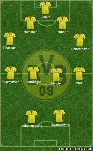 Borussia Dortmund Formation 2013