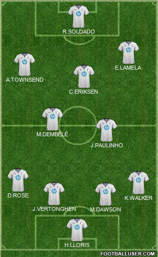 Tottenham Hotspur Formation 2013