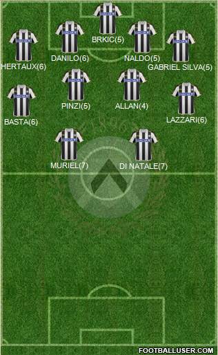 Udinese Formation 2013