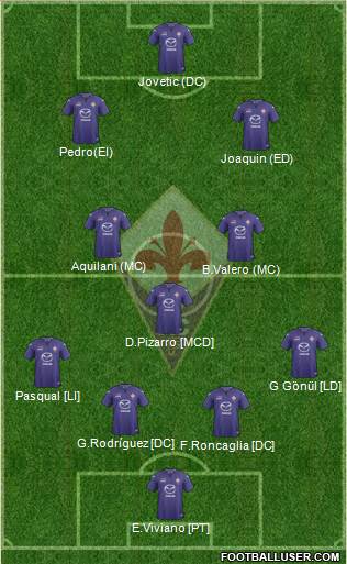 Fiorentina Formation 2013