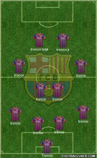 F.C. Barcelona Formation 2013