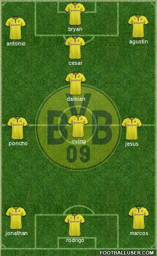 Borussia Dortmund Formation 2013