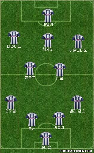 West Bromwich Albion Formation 2013