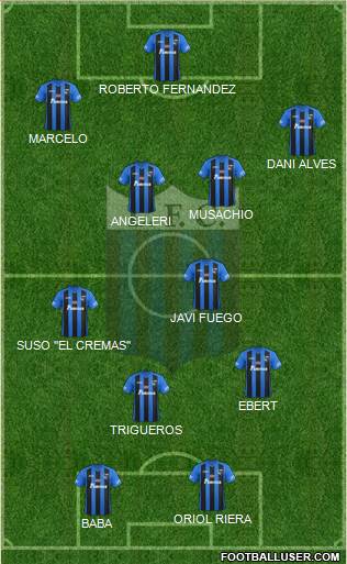 Liverpool Fútbol Club Formation 2013