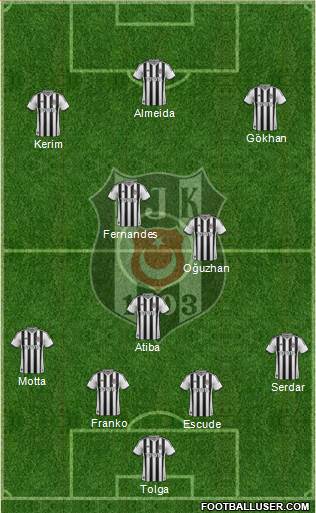 Besiktas JK Formation 2013