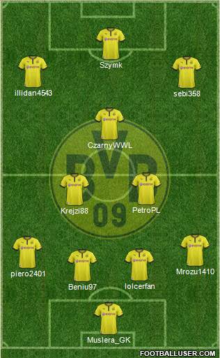 Borussia Dortmund Formation 2013