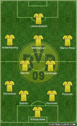 Borussia Dortmund Formation 2013