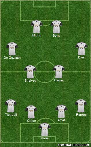 Swansea City Formation 2013