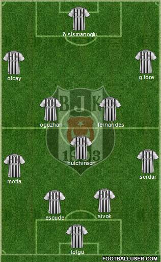 Besiktas JK Formation 2013