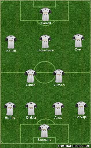 Swansea City Formation 2013