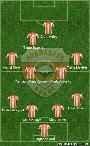Adanaspor A.S. Formation 2013