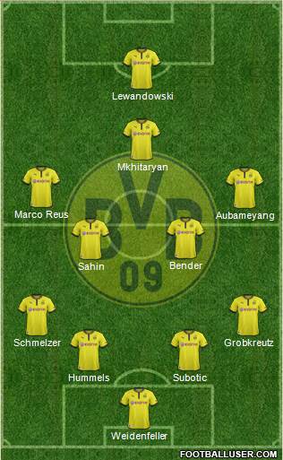 Borussia Dortmund Formation 2013