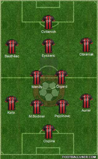 OGC Nice Côte d'Azur Formation 2013