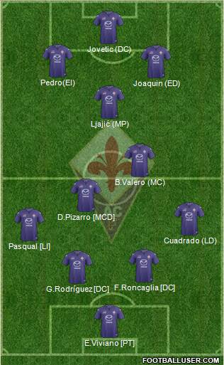 Fiorentina Formation 2013