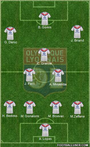 Olympique Lyonnais Formation 2013