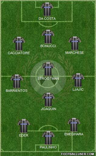 Udinese Formation 2013