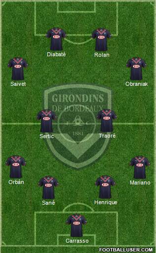 FC Girondins de Bordeaux Formation 2013