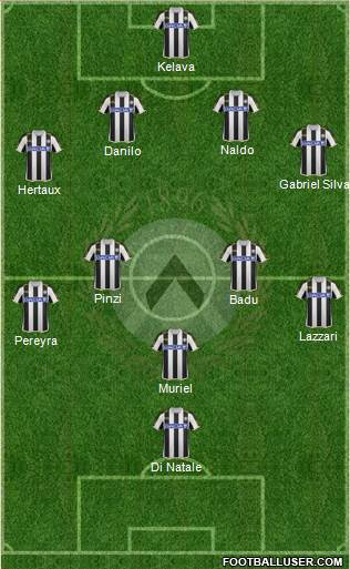 Udinese Formation 2013