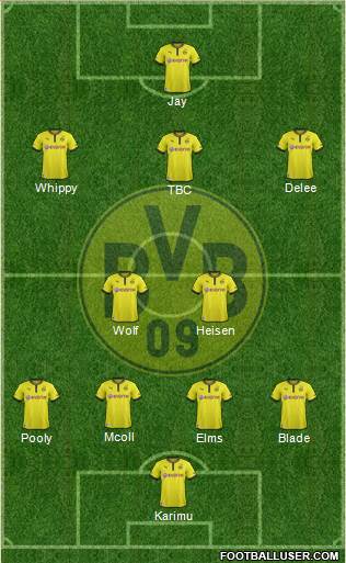 Borussia Dortmund Formation 2013