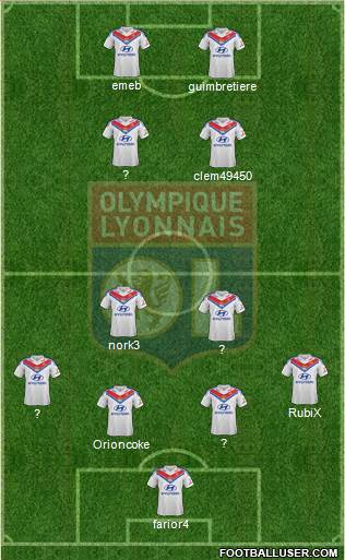 Olympique Lyonnais Formation 2013