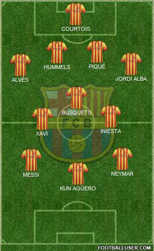 F.C. Barcelona Formation 2013