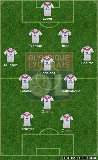 Olympique Lyonnais Formation 2013