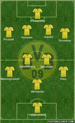 Borussia Dortmund Formation 2013
