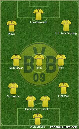 Borussia Dortmund Formation 2013