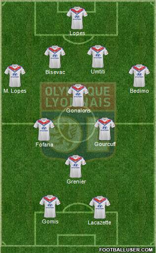 Olympique Lyonnais Formation 2013
