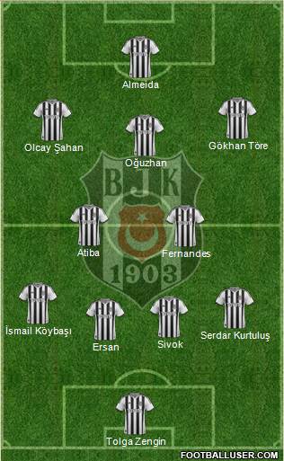 Besiktas JK Formation 2013