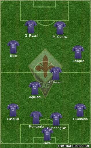 Fiorentina Formation 2013