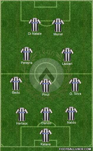 Udinese Formation 2013