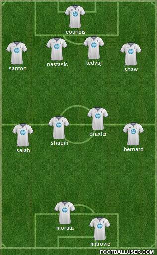 Tottenham Hotspur Formation 2013