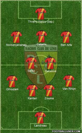 Racing Club de Lens Formation 2013